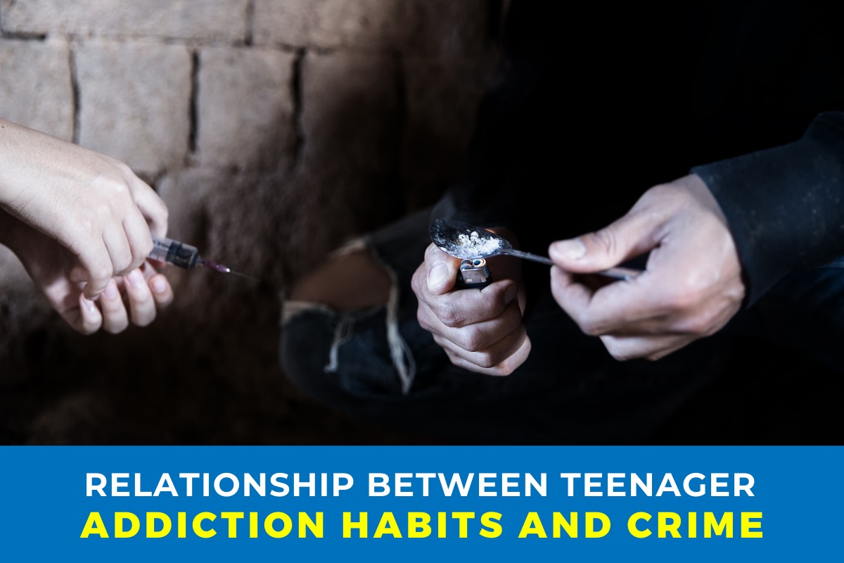 Relationship between Teenager addiction habits and Crime